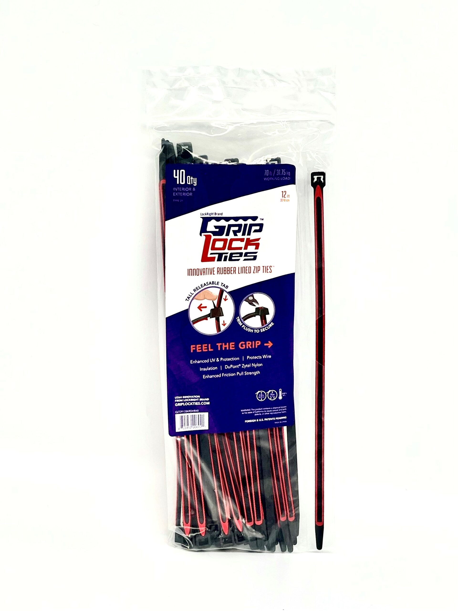 12 Inch Red Pack Of 40