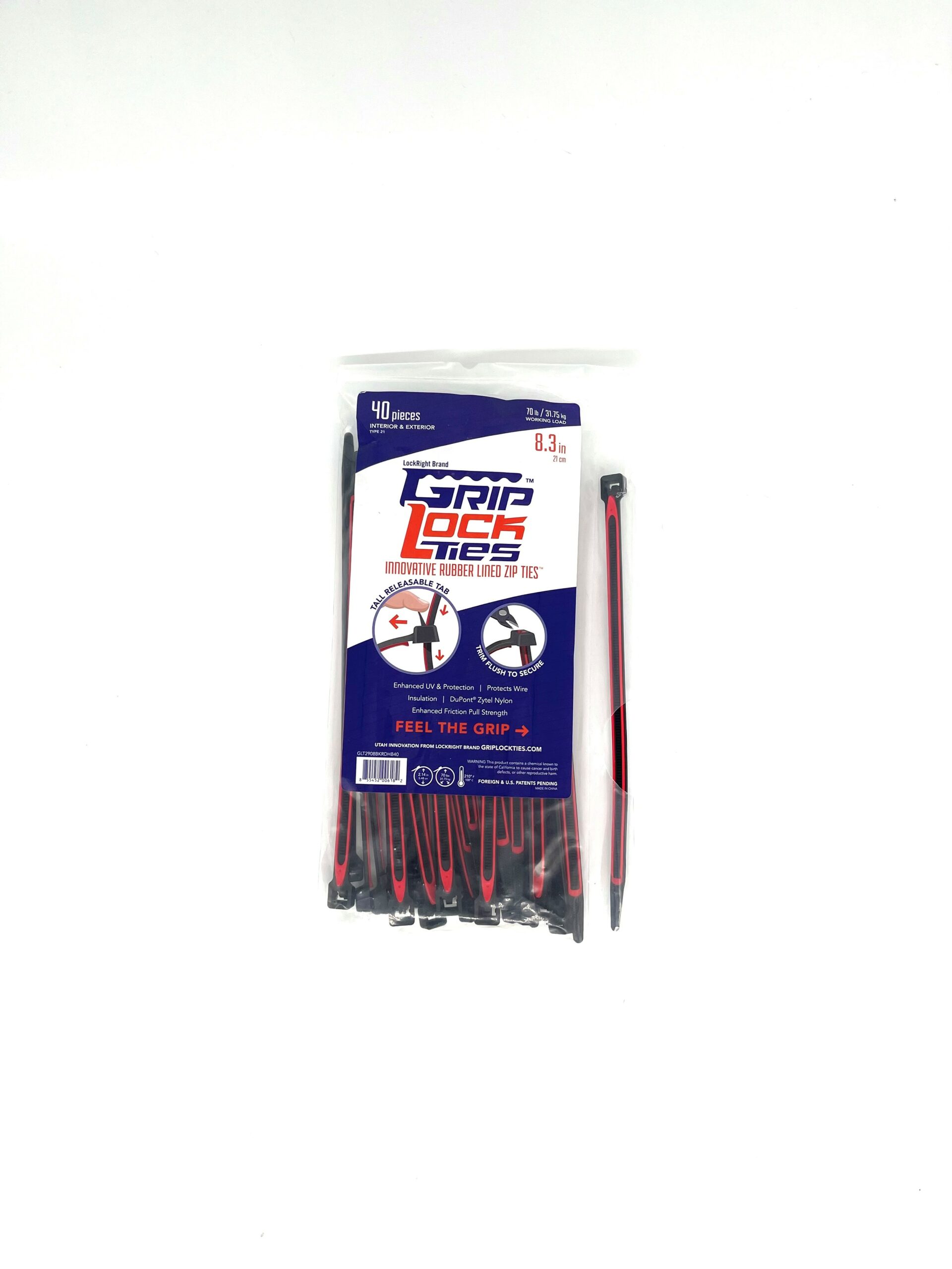8 Inch Red Pack Of 40