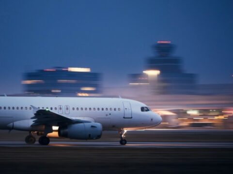 Airplane Taking Off Runway