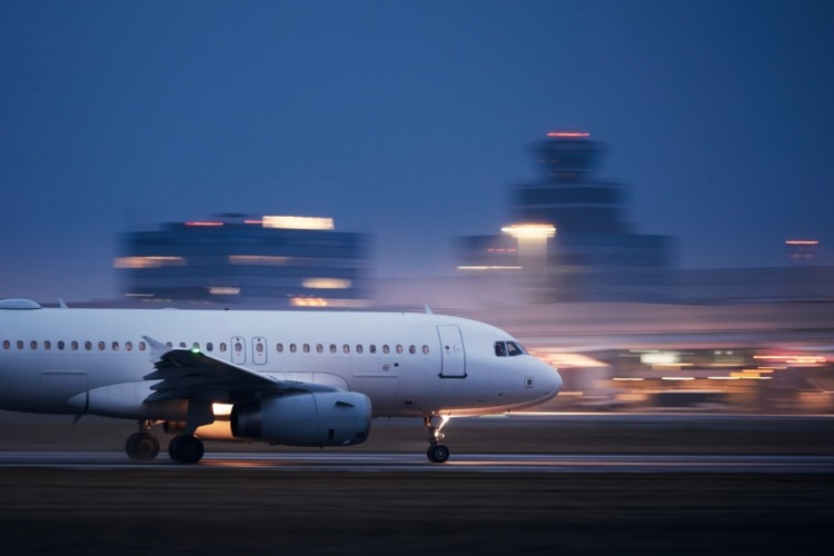 Airplane Taking Off Runway